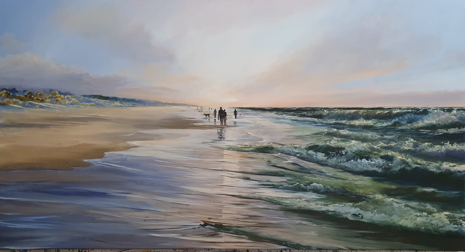 Gemälde von Andreas Knappe als Inspiration für den Kurs Tag am Meer
