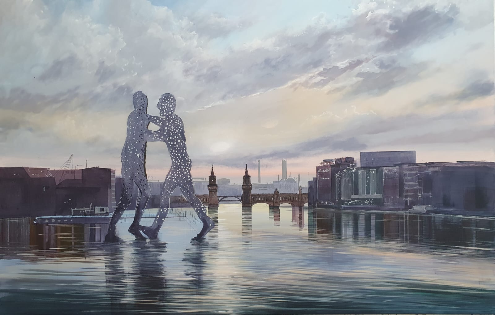 Molecule Man und Oberbaumbrücke von Andreas Knappe