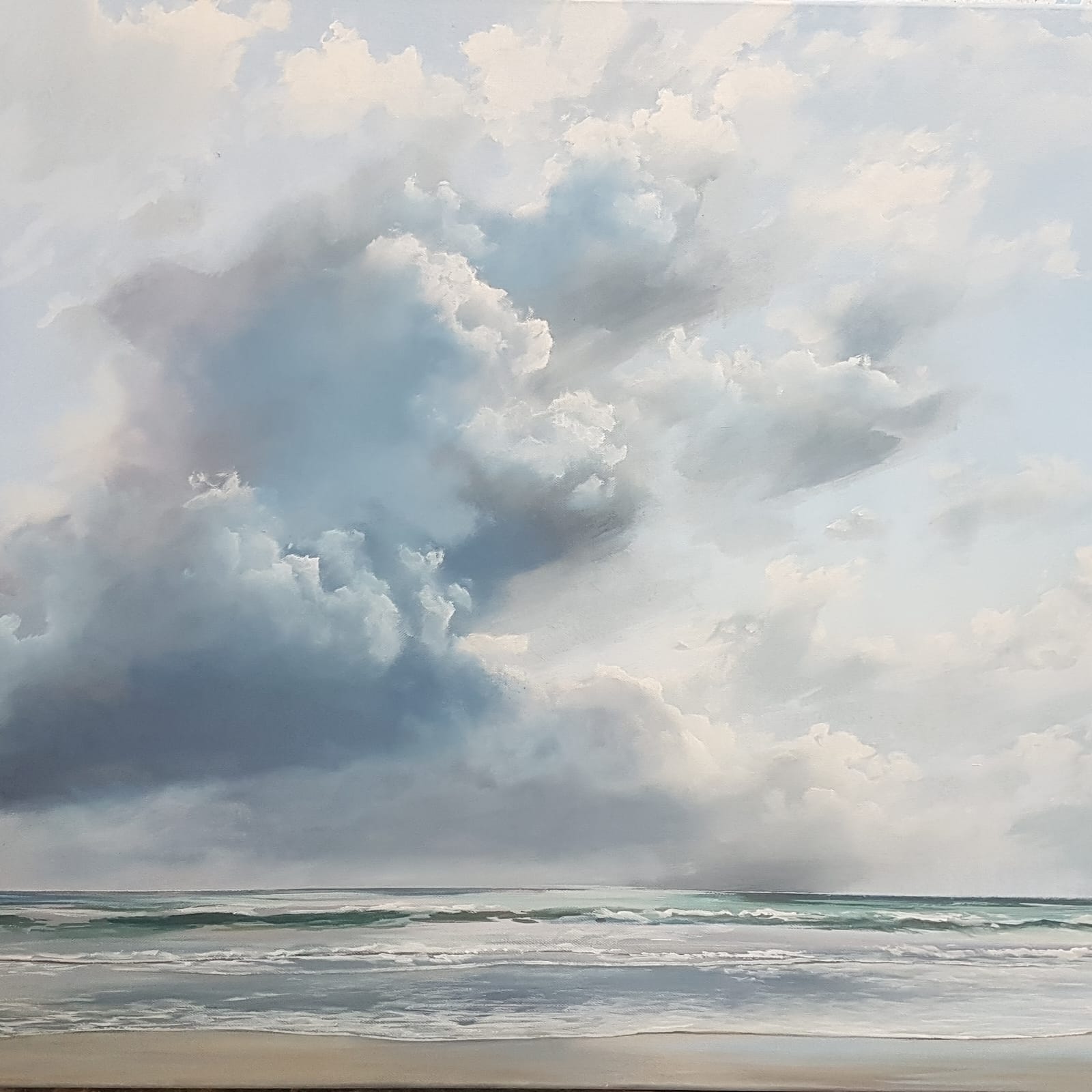 Gemälde von Andreas Knappe als Inspiration für den Kurs Wolken